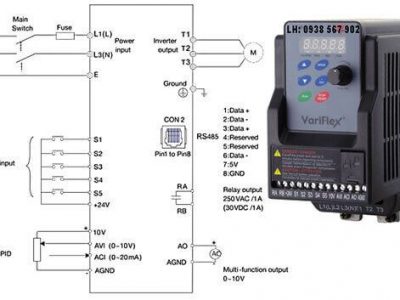 sơ đồ đấu dây biến tần