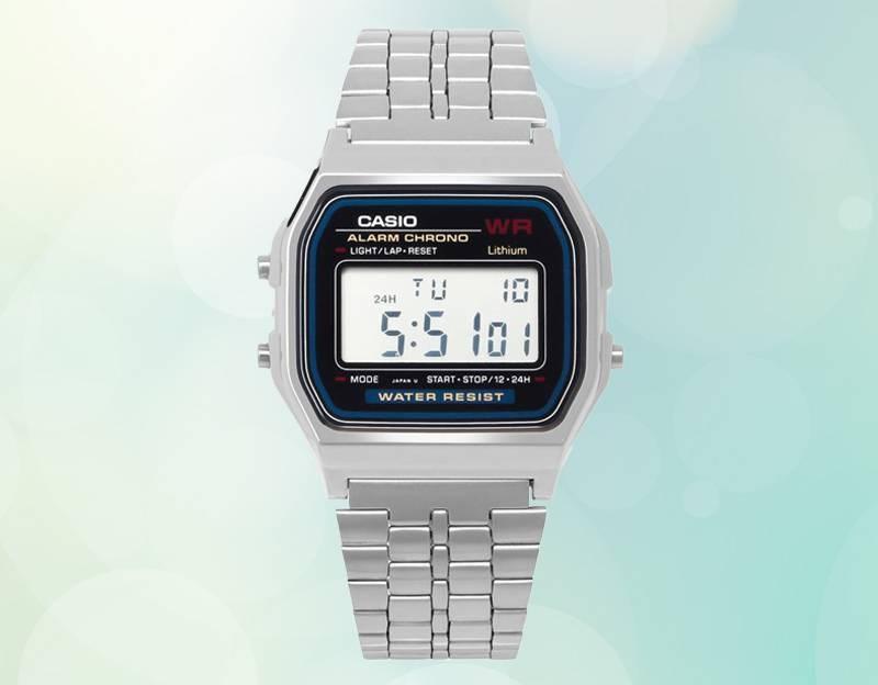 Đồng hồ CASIO 33 mm Unisex A159WA-N1DF hỗ trợ tính năng báo thức