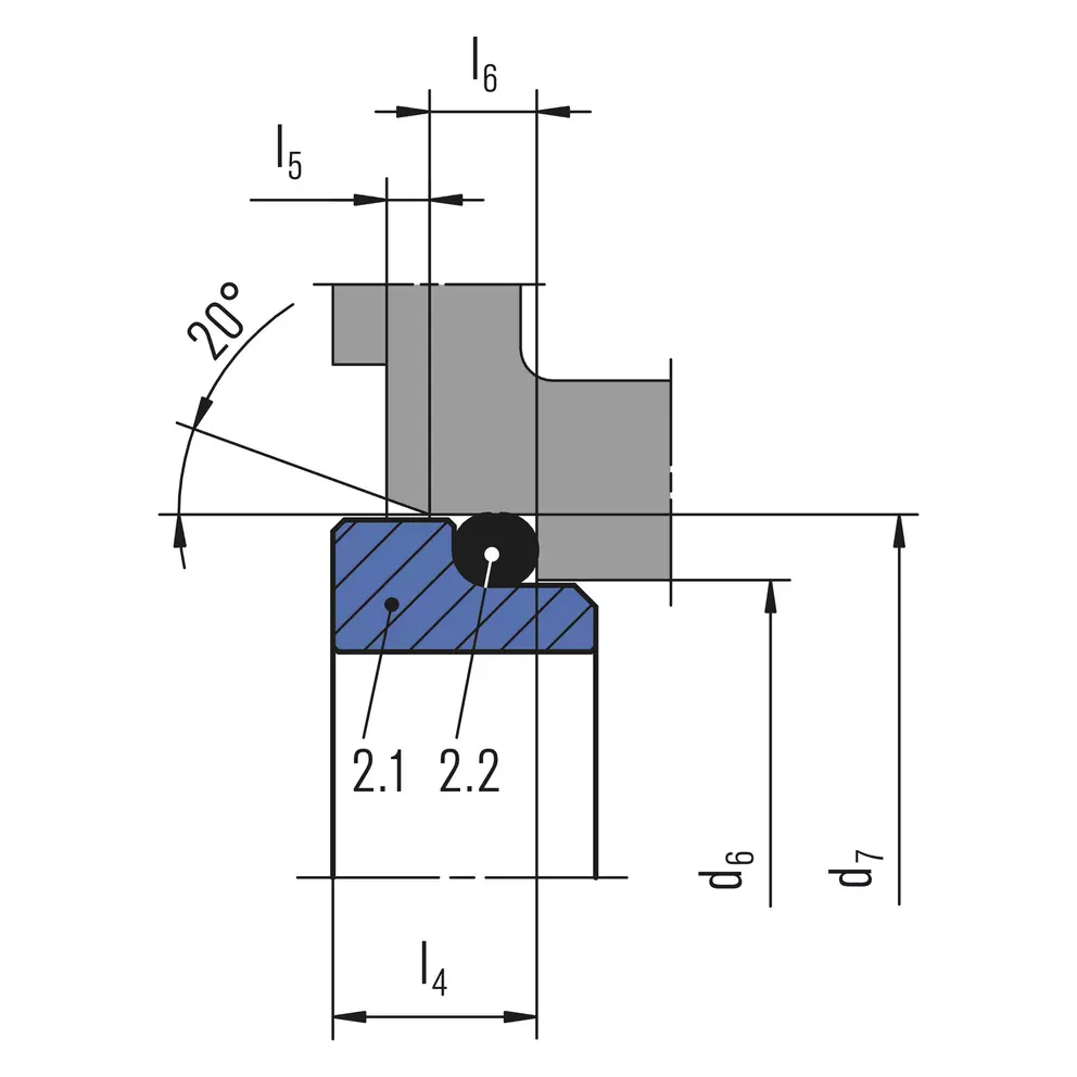 Phớt cơ khí EagleBurgmann BT-C8.KU - ban ve