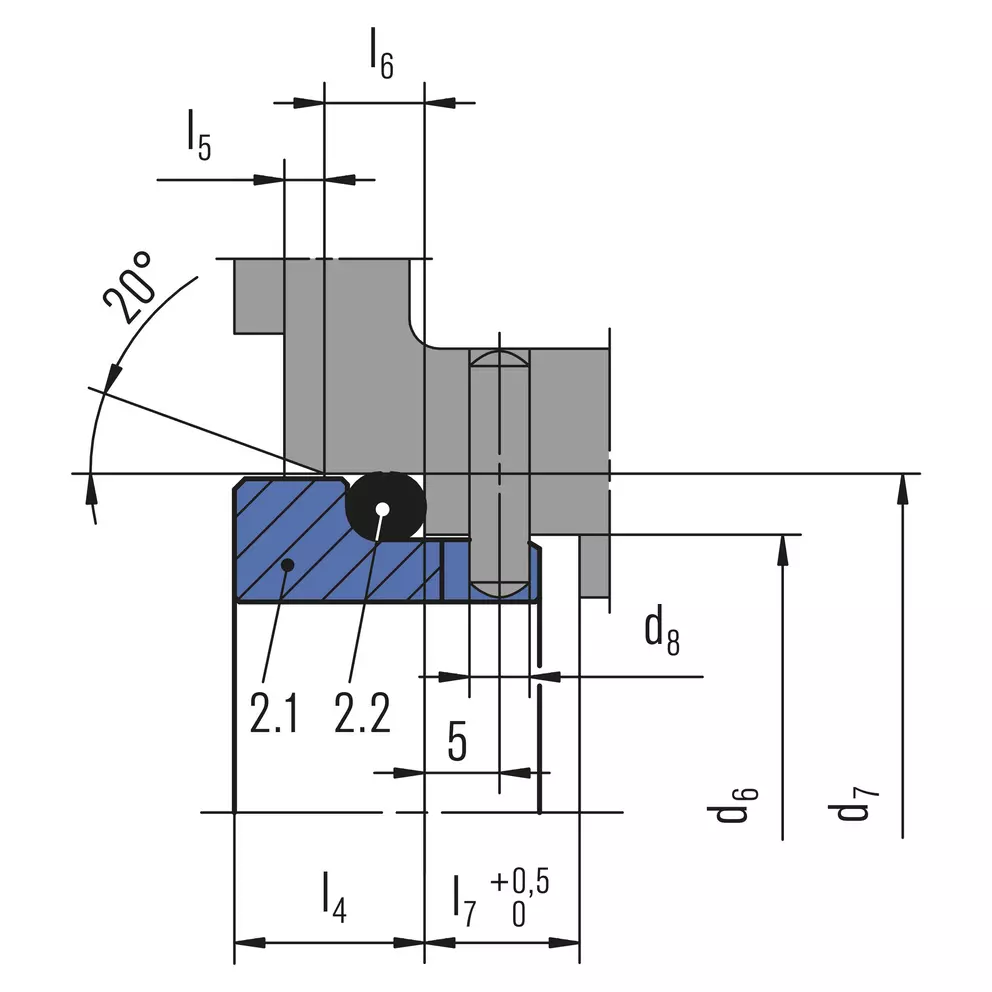 Phớt cơ khí EagleBurgmann BT-C8.KU - ban ve