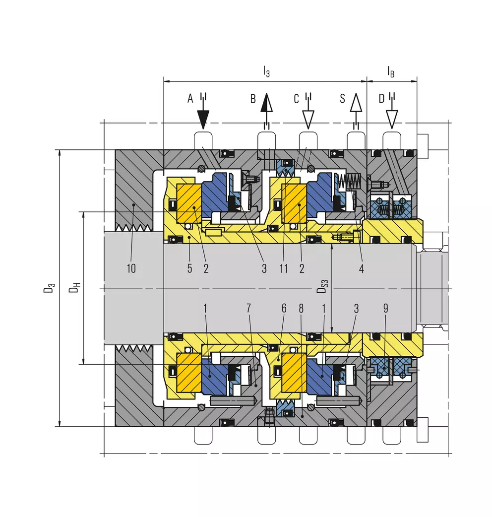 Phớt máy nén EagleBurgmann PDGS - ban ve