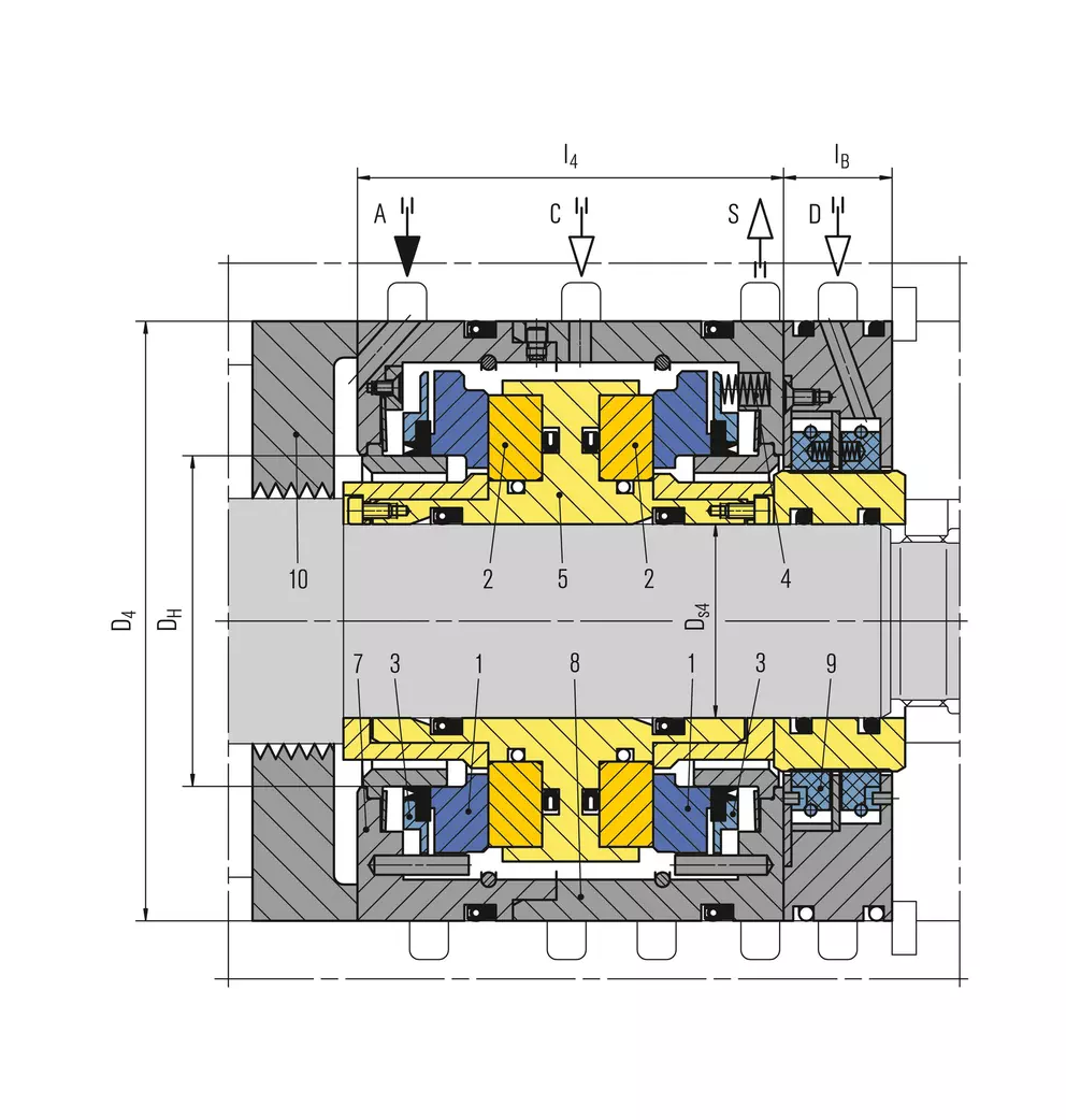 Phớt máy nén EagleBurgmann PDGS - ban ve