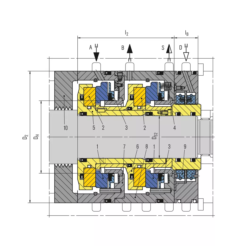 Phớt máy nén EagleBurgmann PDGS - ban ve