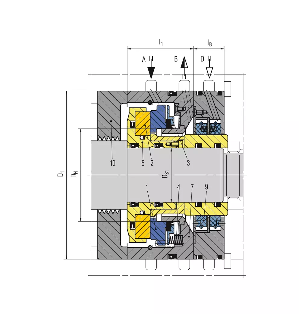 Phớt máy nén EagleBurgmann PDGS - ban ve
