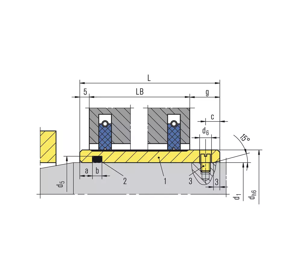 Phớt vòng than nổi EagleBurgmann Espey WDB200 - ban ve