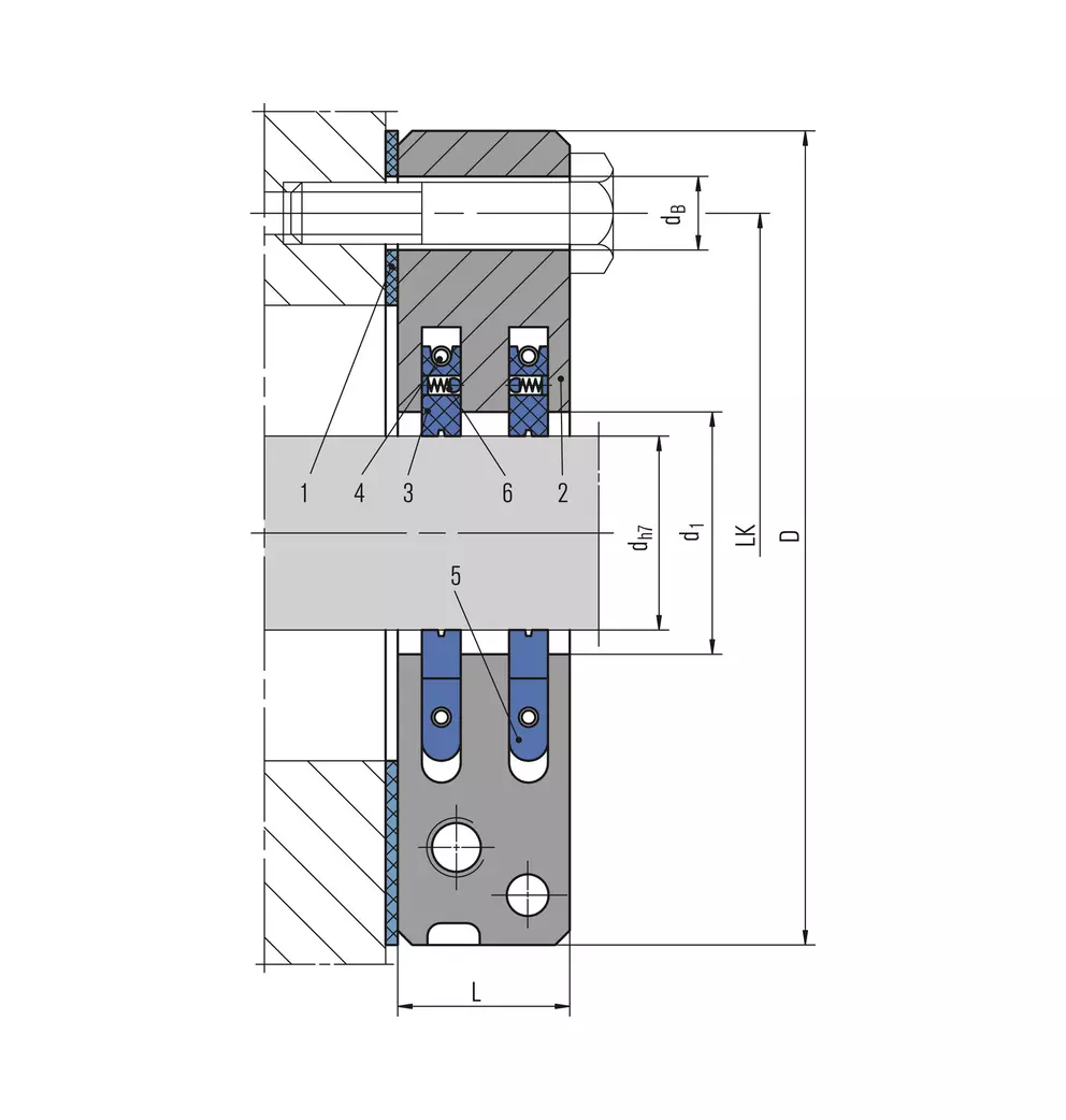 Phớt vòng than nổi EagleBurgmann Espey WD200 BHS - ban ve